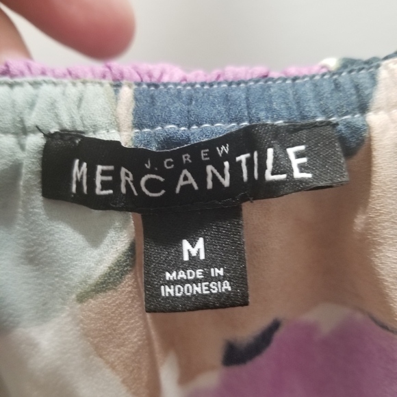 J. Crew Merchantile Floral off the shoulder ruffle - Picture 4 of 6